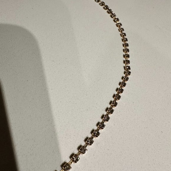 Gold Rhinestone Body Chain - Picture 2 of 2